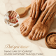 Moisturized feet with manicured nails, emphasizing foot care.